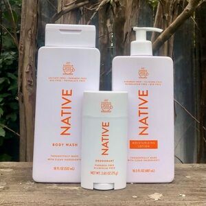 Native Pumpkin Spice Latte Body Wash, Deodorant & Lotion 3 pc Set